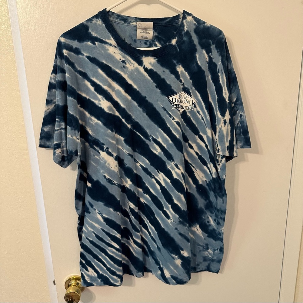 Blue Diamond Almonds tie dye tee